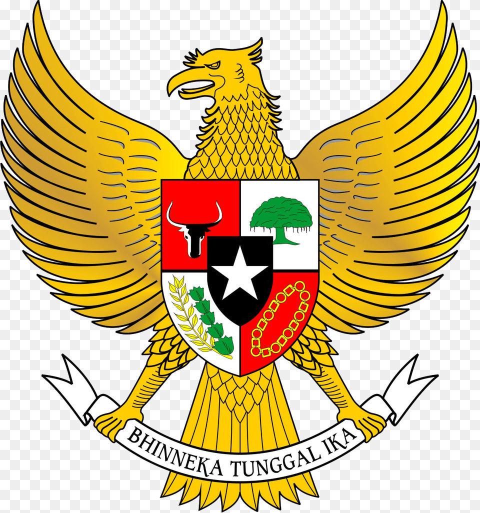 Indonesia Emblem, Symbol, Logo, Animal, Bird Png Image
