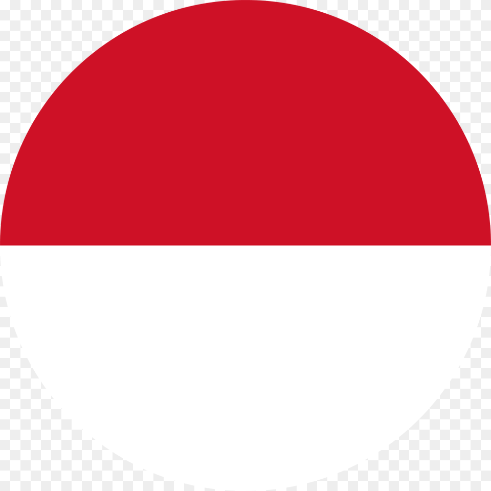 Indonesia Flag Round Medium Indonesian Language Icon, Maroon Png Image