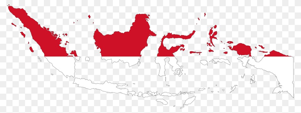 Indonesia Map Flag With Stroke Clipart, Plot, Chart, Outdoors, Nature Free Transparent Png