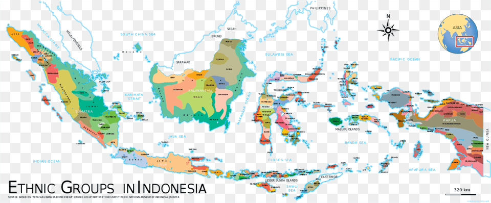 Indonesian Ethnic Groups Map, Plot, Chart, Atlas, Diagram Free Png Download