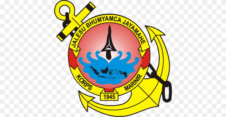 Indonesian Marine Corps Emblem Indonesian Marine Corps, Logo, Symbol, Dynamite, Weapon Free Transparent Png