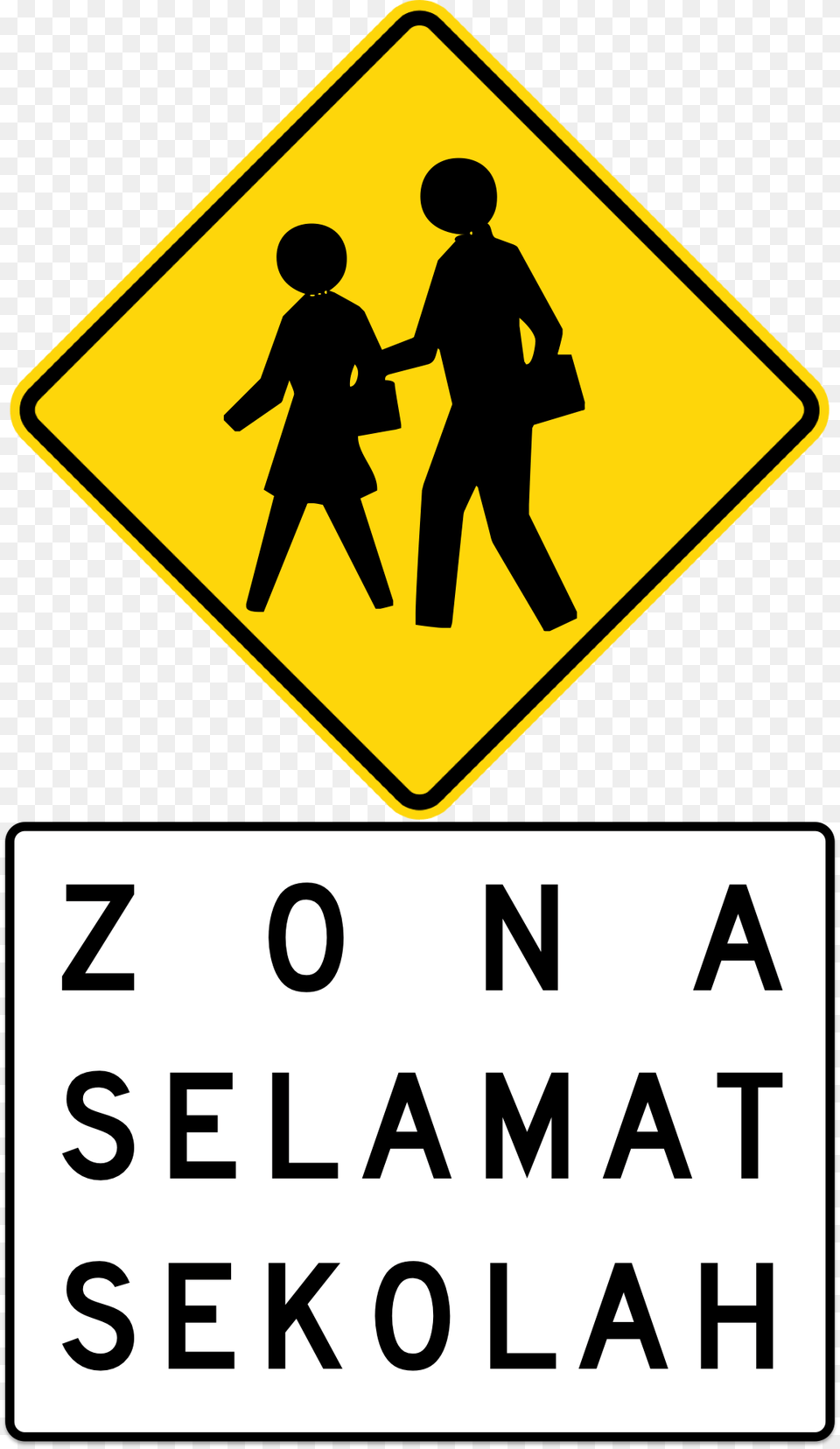 Indonesian Road Sign, Symbol, Person, Man, Male Free Png