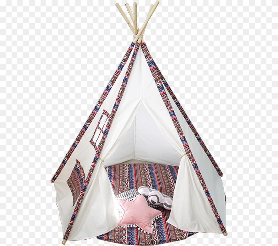 Indoor Outdoor Cotton Canvas Teepee Indian Tents Play Tent, Furniture, Adult, Wedding, Person Free Png Download