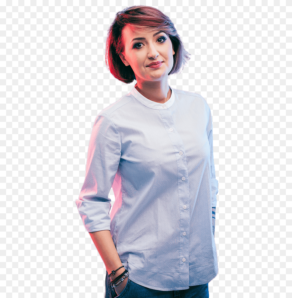 Indoor Photography Poses Female, Sleeve, Shirt, Long Sleeve, Clothing Free Png Download