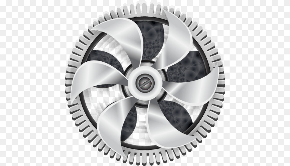 Industrial Metallic 3d Fan Gear Vector 2 Industrial Gears, Machine, Spoke, Wheel, Disk Free Transparent Png