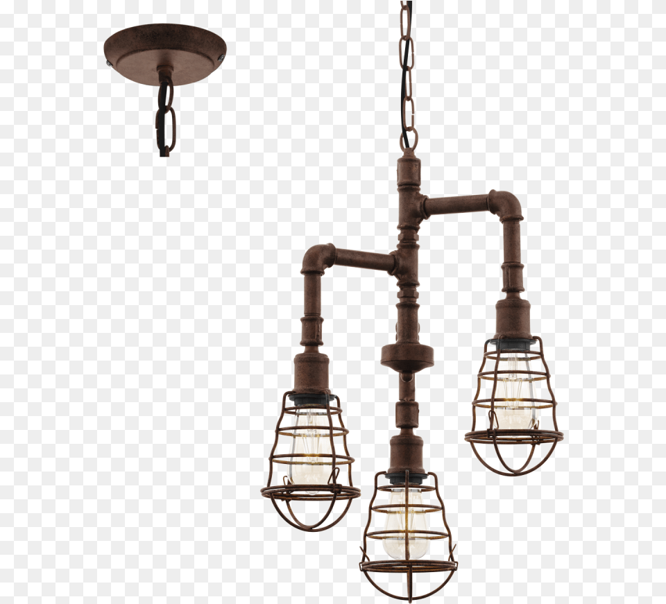 Industrial Pendant Pipe Lights, Chandelier, Lamp, Light Fixture Free Transparent Png
