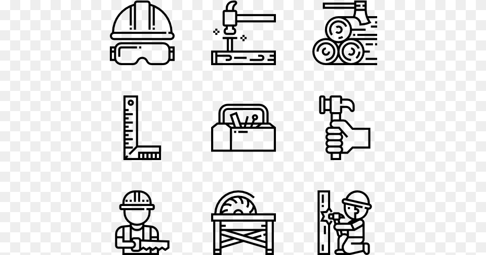 Industrial Process Icon, Gray Free Png Download