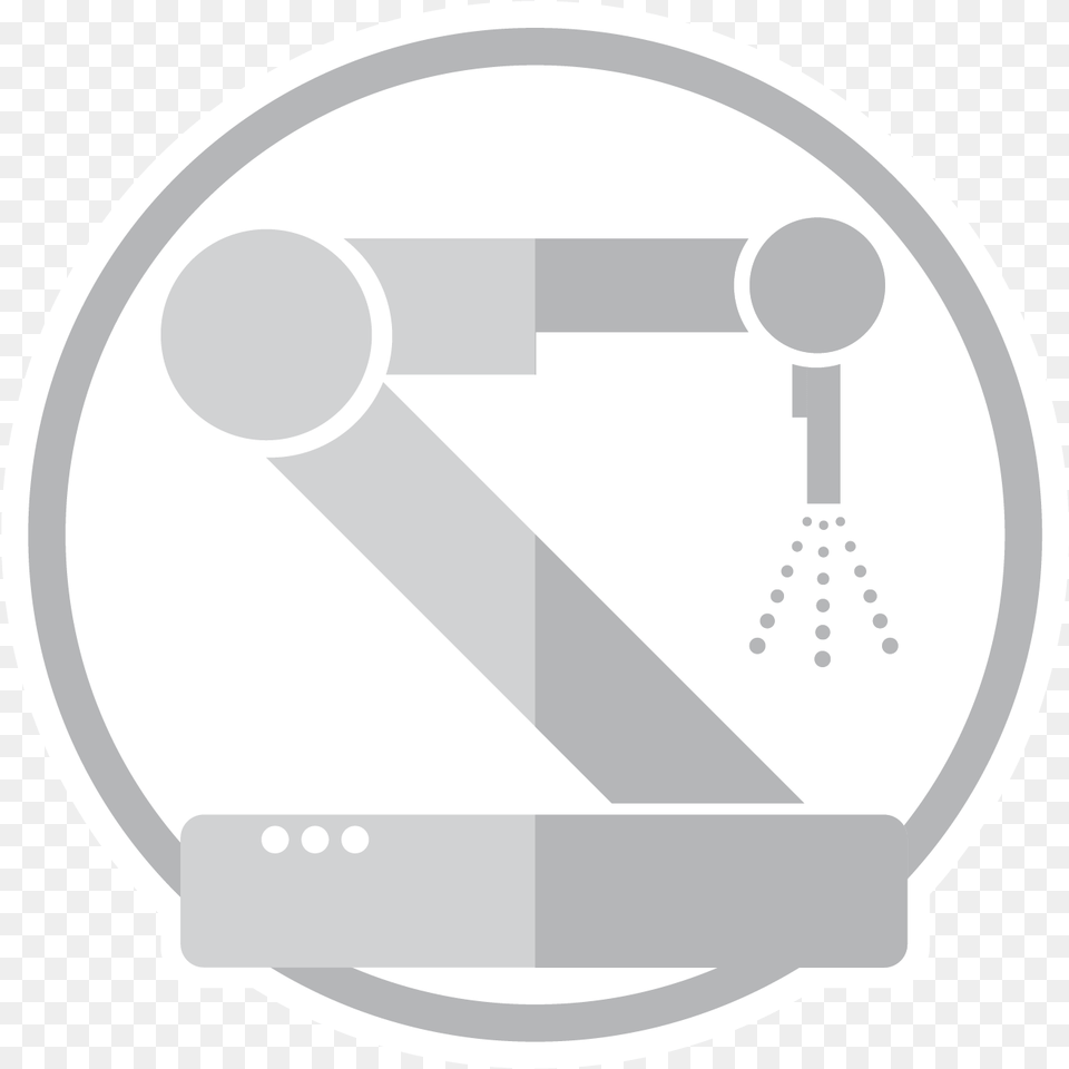 Industrial Robot Arm Icon Circle, Disk Free Png Download