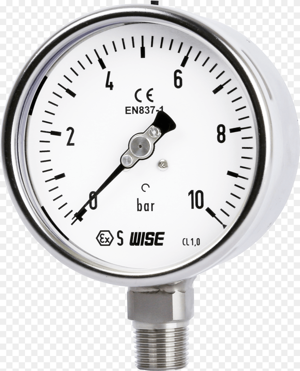 Industrial Service Pressure Gauge P252 Series Instrument Used To Measure Atmospheric Pressure, Wristwatch, Tachometer Free Transparent Png