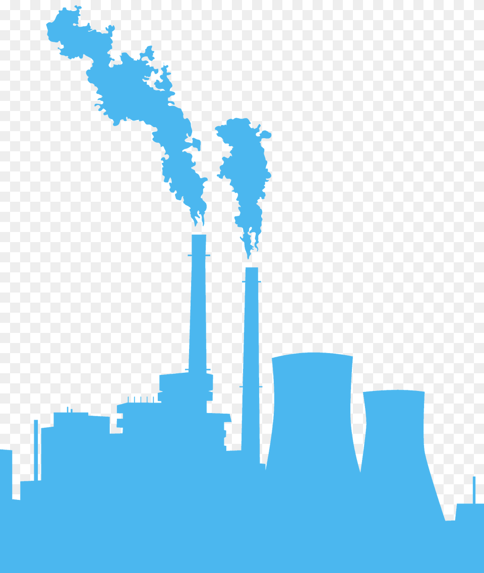 Industrial Silhouette, Pollution, Architecture, Building, Factory Png