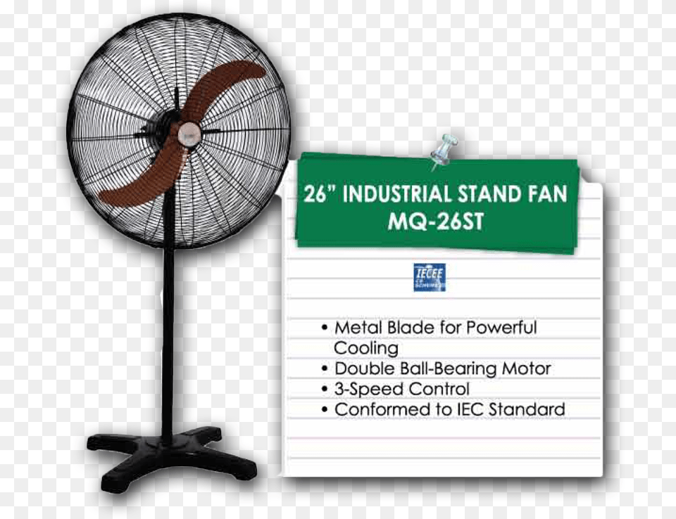 Industrial Stand Fan Mq 26st Mechanical Fan, Device, Appliance, Electrical Device, Machine Png Image