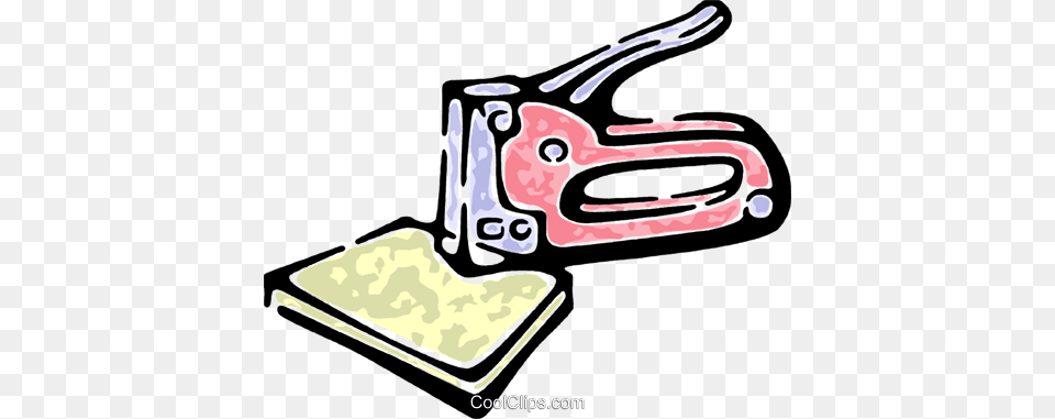 Industrial Stapler Royalty Vector Clip Art Illustration, Bow, Weapon, Device Free Transparent Png