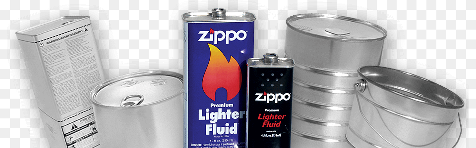 Industrial Tin Packaging Zippo 3341 4oz Lighter Fluid, Can, Tape Free Png Download
