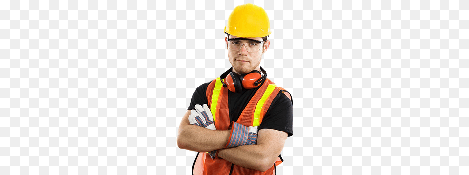 Industrial Worker, Clothing, Hardhat, Helmet, Person Free Png Download