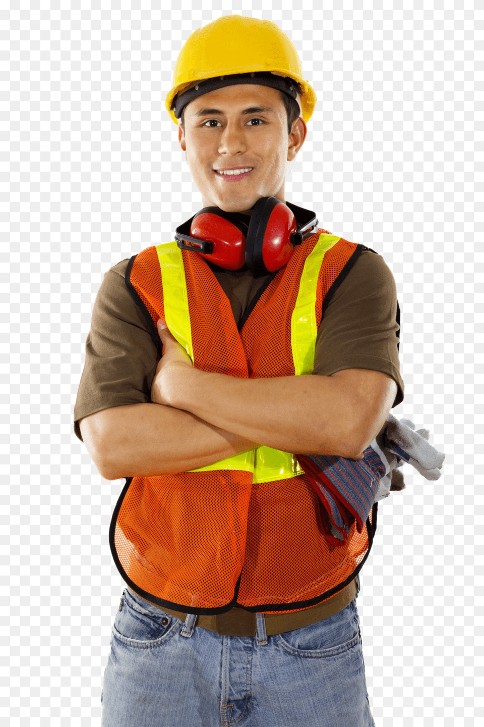 Industrial Worker, Clothing, Hardhat, Helmet, Lifejacket Png Image