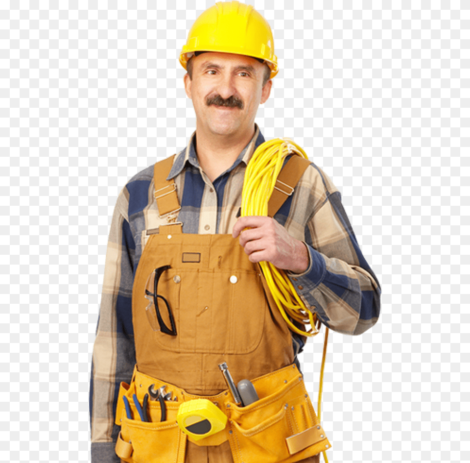 Industrial Worker Construction Worker No Background, Clothing, Hardhat, Helmet, Person Free Transparent Png