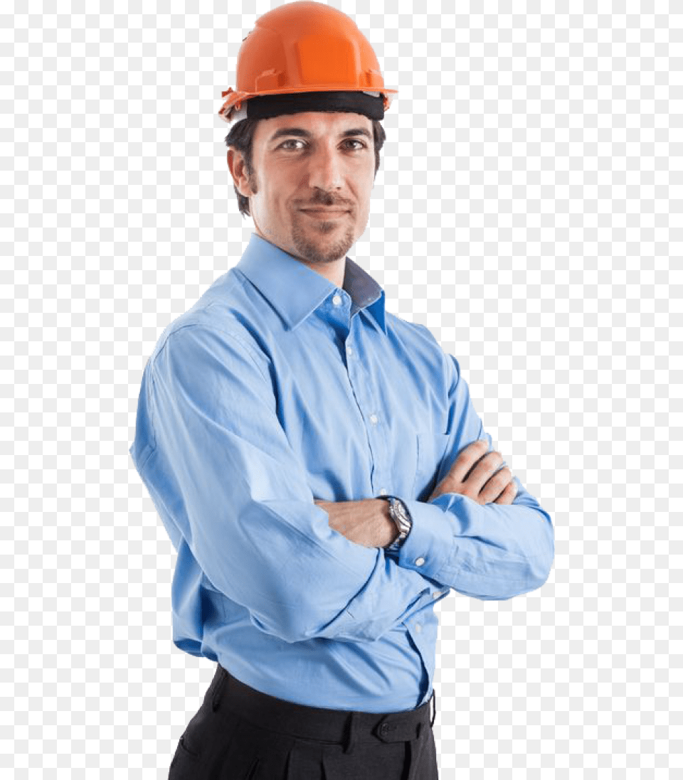 Industrial Worker Engineer, Clothing, Hardhat, Helmet, Shirt Free Transparent Png