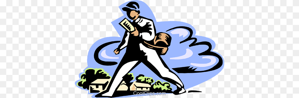 Industry Mailman Postal Services Royalty Free Vector Clip Art, People, Person, Baseball, Sport Png Image