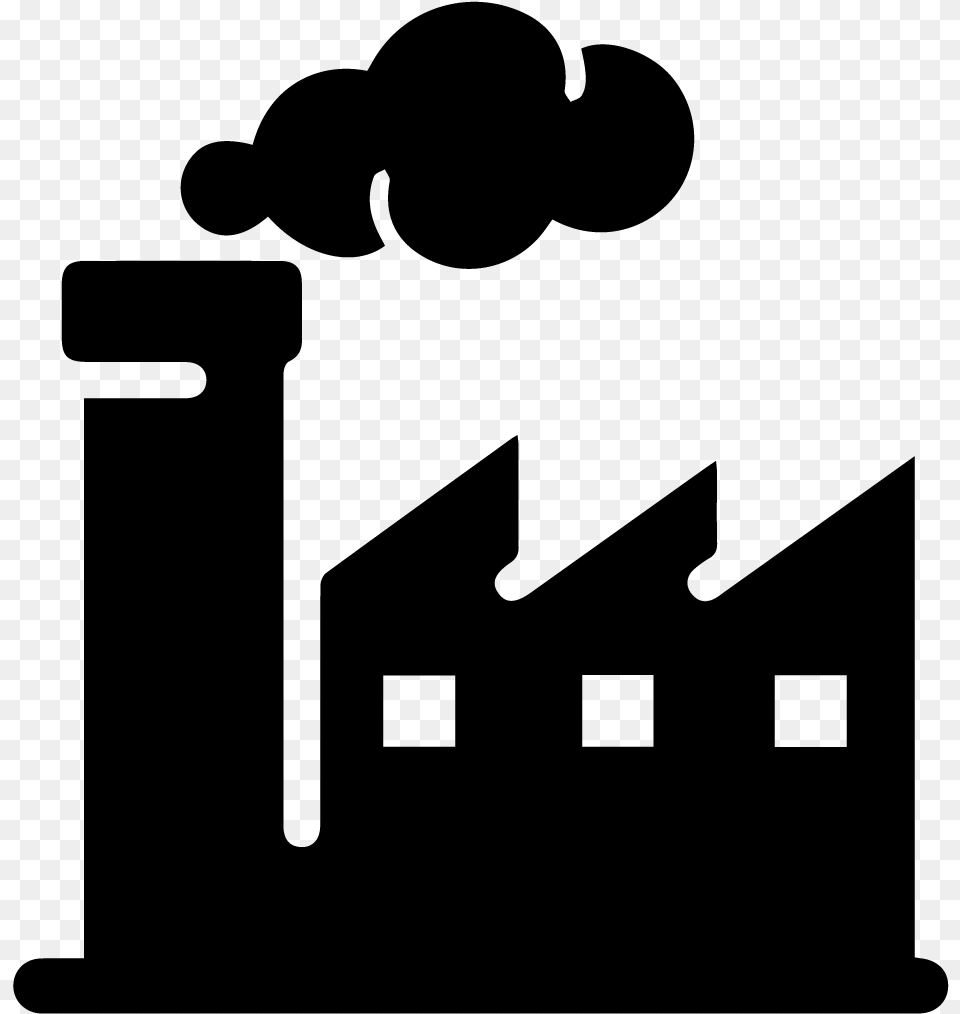 Industry Smoke Power Plant Power Plant Icon Transparent, Gray Free Png Download