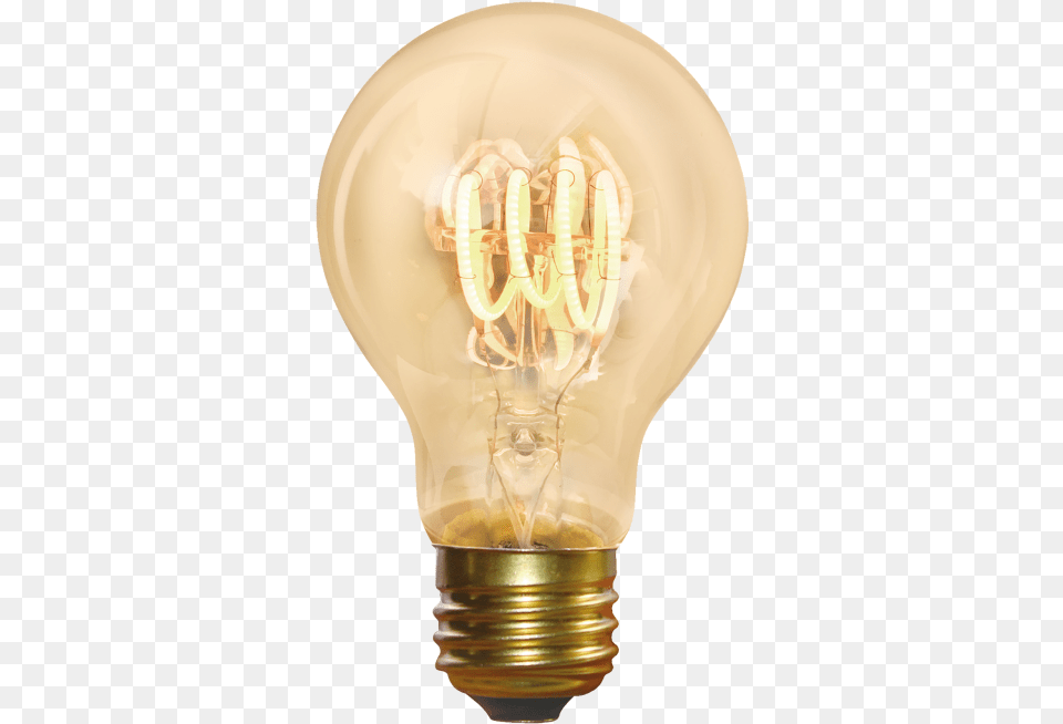 Industville Vintage A60 Spiral Lededison Lightbulb Incandescent Light Bulb, Festival, Hanukkah Menorah Free Png