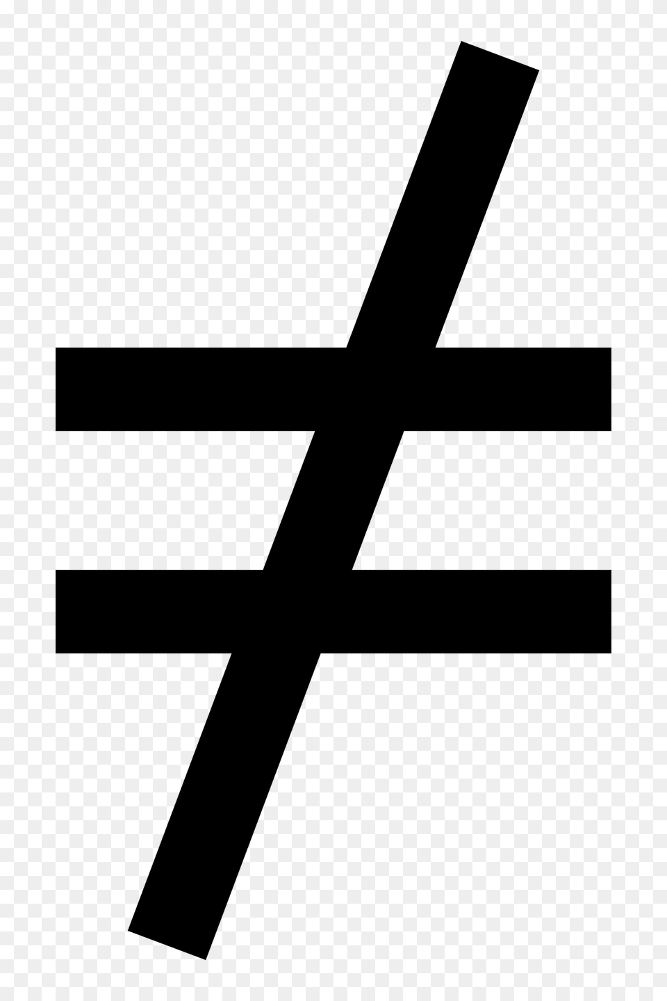 Inequation Clipart, Cross, Symbol Free Png Download