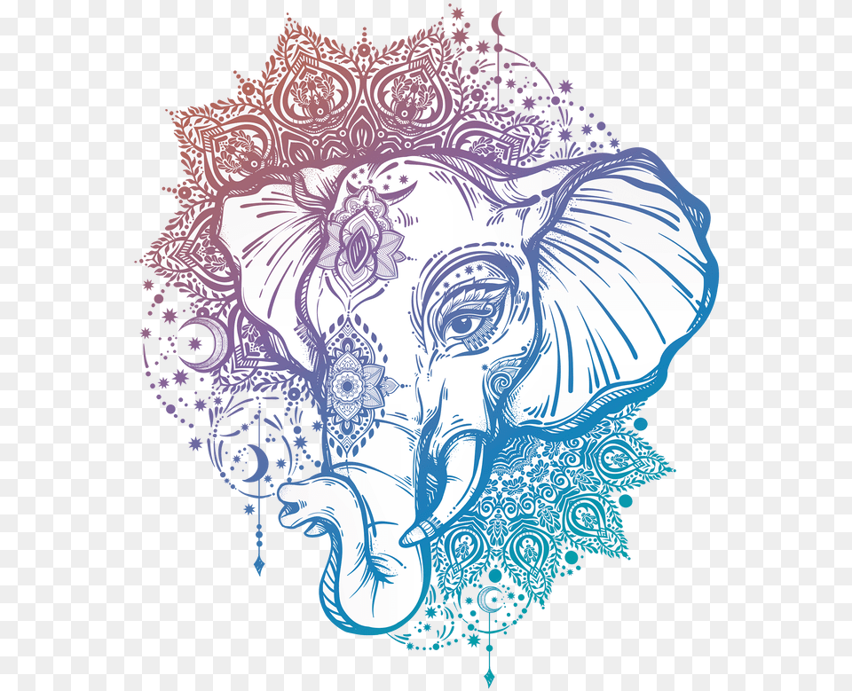 Inevitable Vision Home Picture Mandala Elephant, Art, Graphics, Doodle, Drawing Free Png Download