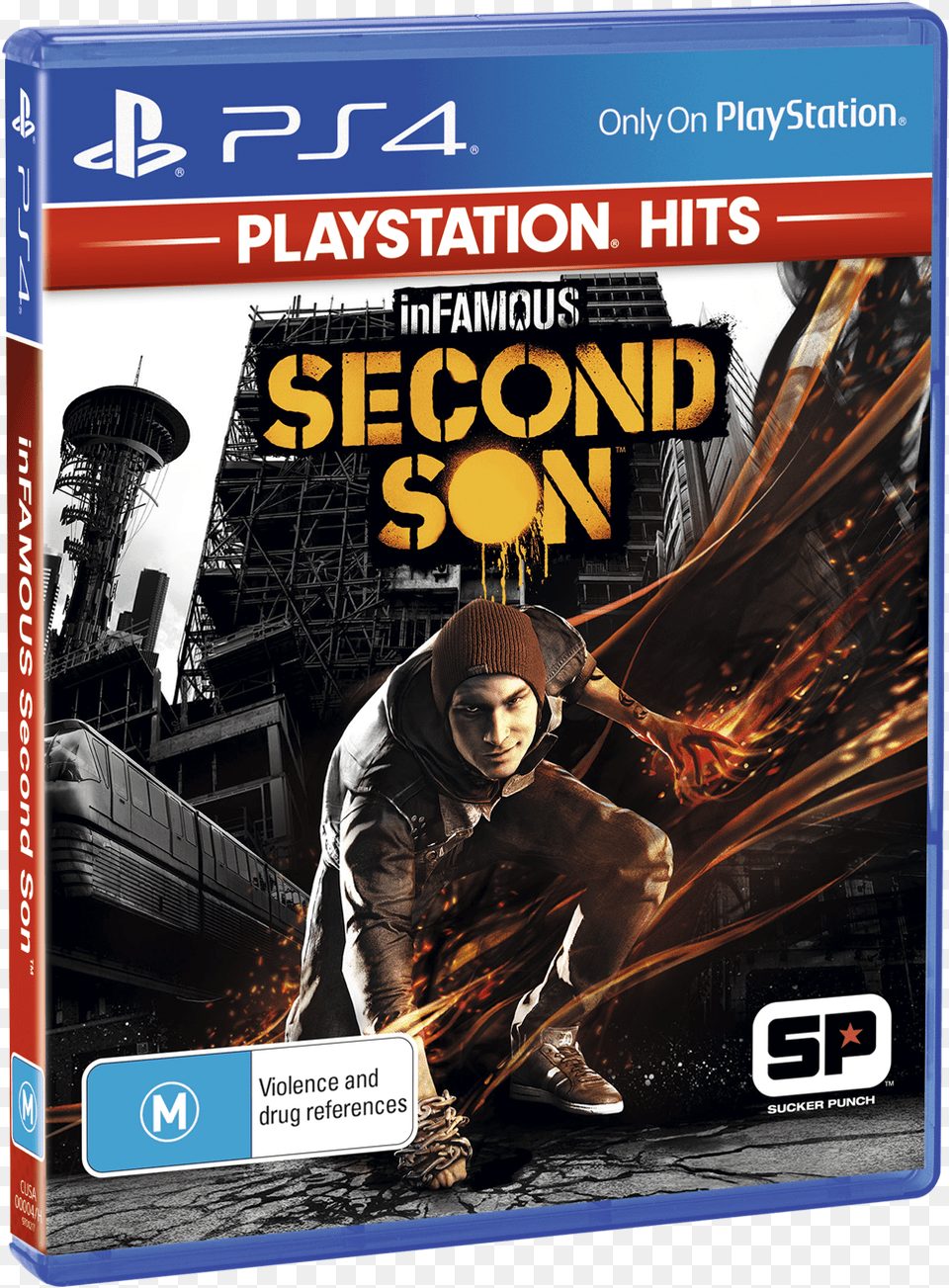 Infamous Second Son Product Infamous Second Son Cover Australia, Advertisement, Adult, Male, Man Png Image