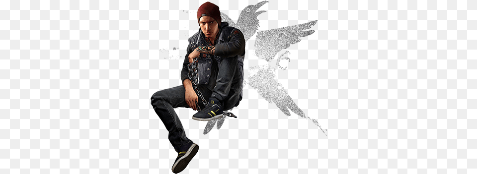 Infamouscharaart 1 Infamous Second Son Main Character, Sneaker, Clothing, Shoe, Footwear Png Image