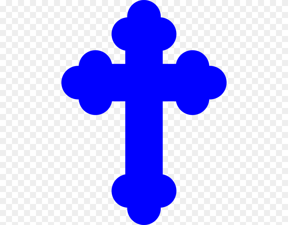 Infant Baptism Christian Cross Blue, Symbol Free Transparent Png