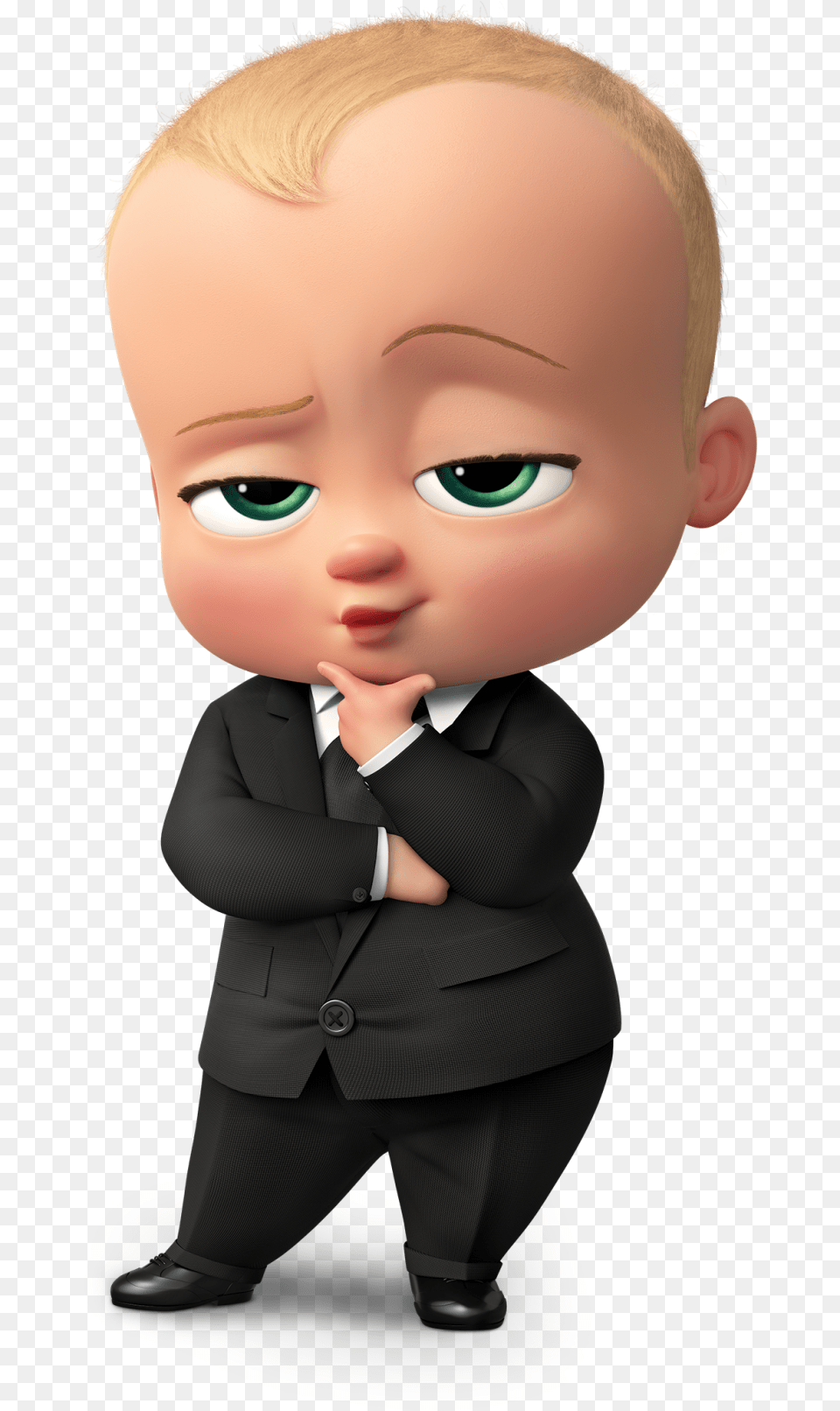Infant Big Boss Animation Baby The Film Transparent Boss Baby, Clothing, Formal Wear, Suit, Doll Free Png Download
