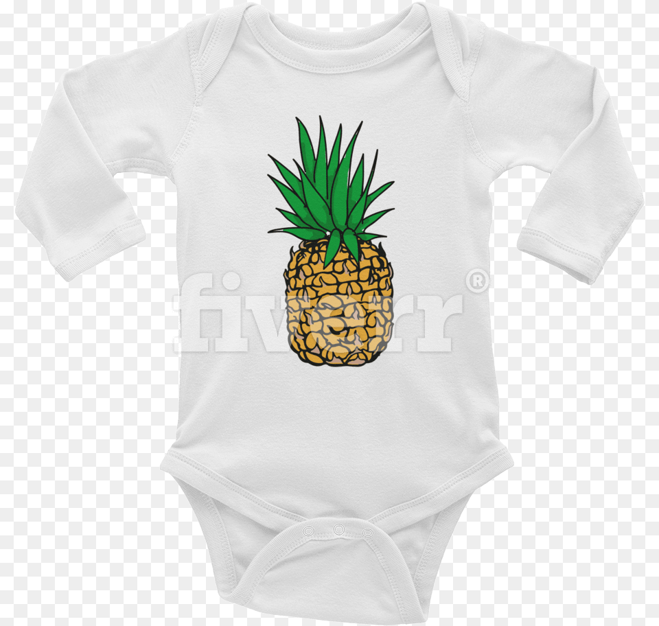 Infant Bodysuit, Food, Fruit, Pineapple, Plant Png Image