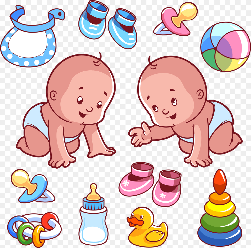 Infant Cartoon Illustration Toddler Items, Baby, Person, Face, Head Png