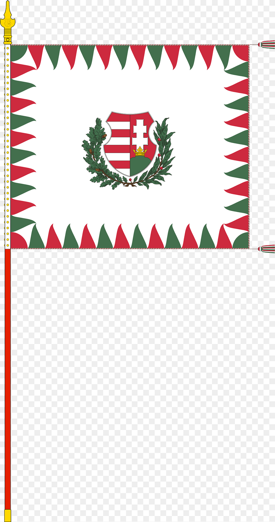 Infantry Colour Of The Hungarian Defence Forces 1949 With Staff Clipart, Plant Png