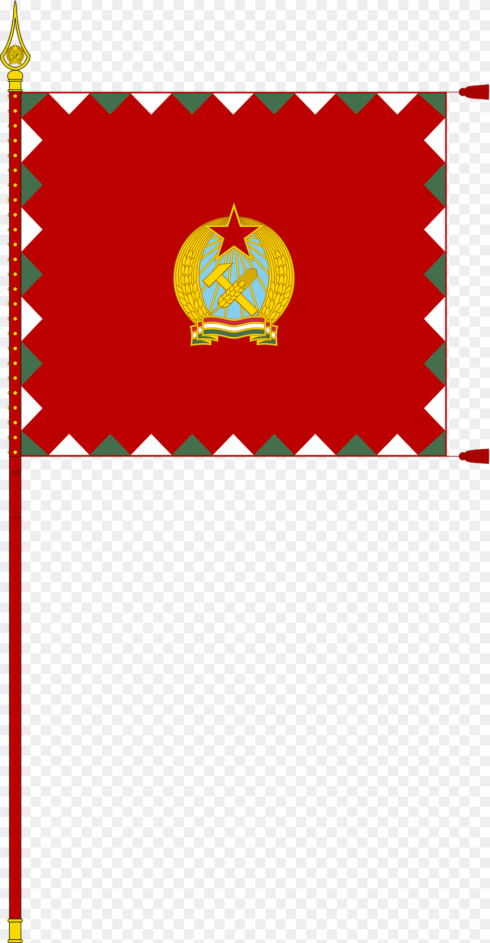 Infantry Colour Of The Hungarian People39s Army 1950 1957 With Staff Clipart Free Transparent Png