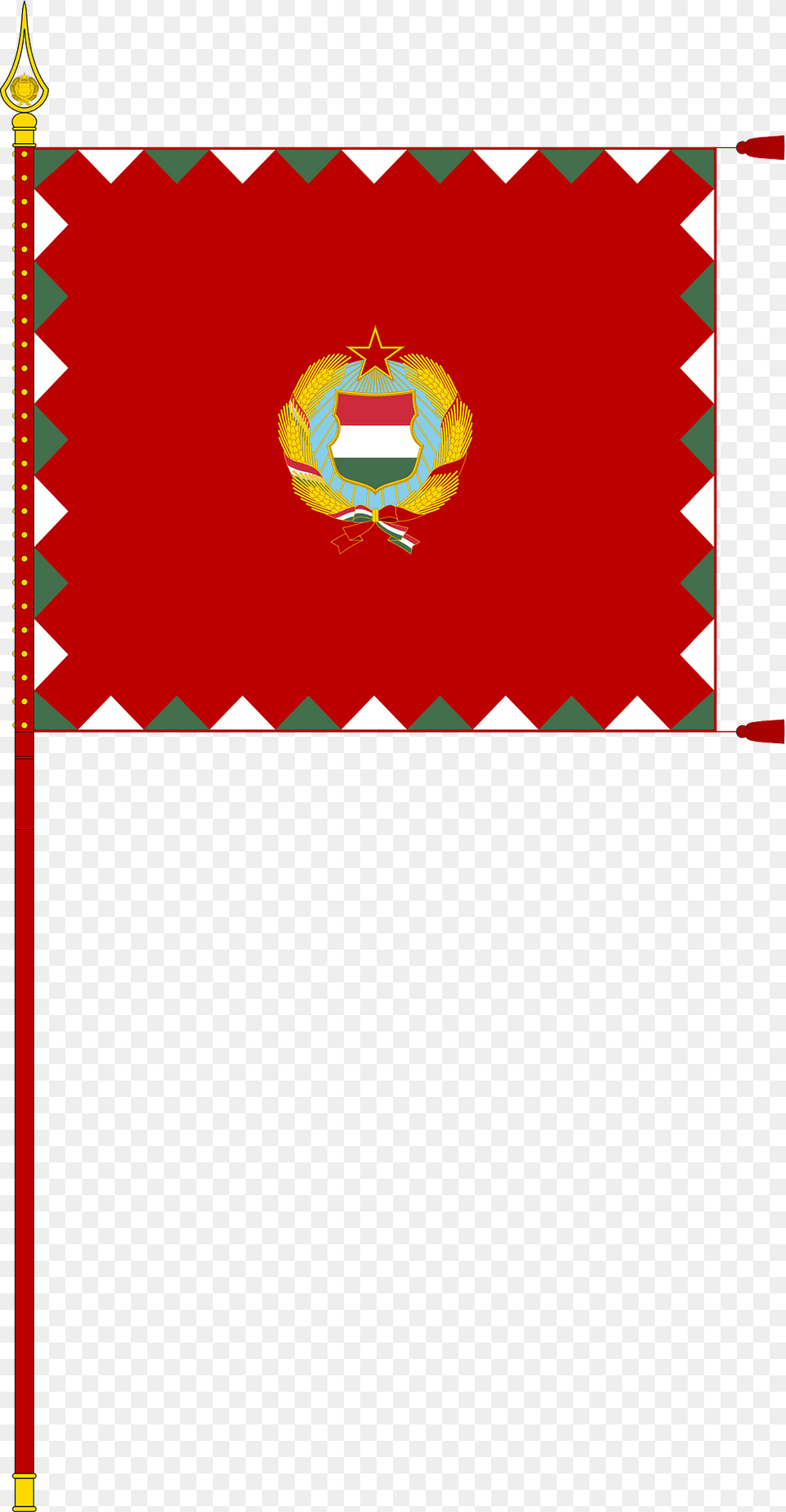 Infantry Colour Of The Hungarian People39s Army 1957 1976 With Staff Clipart, Dynamite, Weapon Png Image