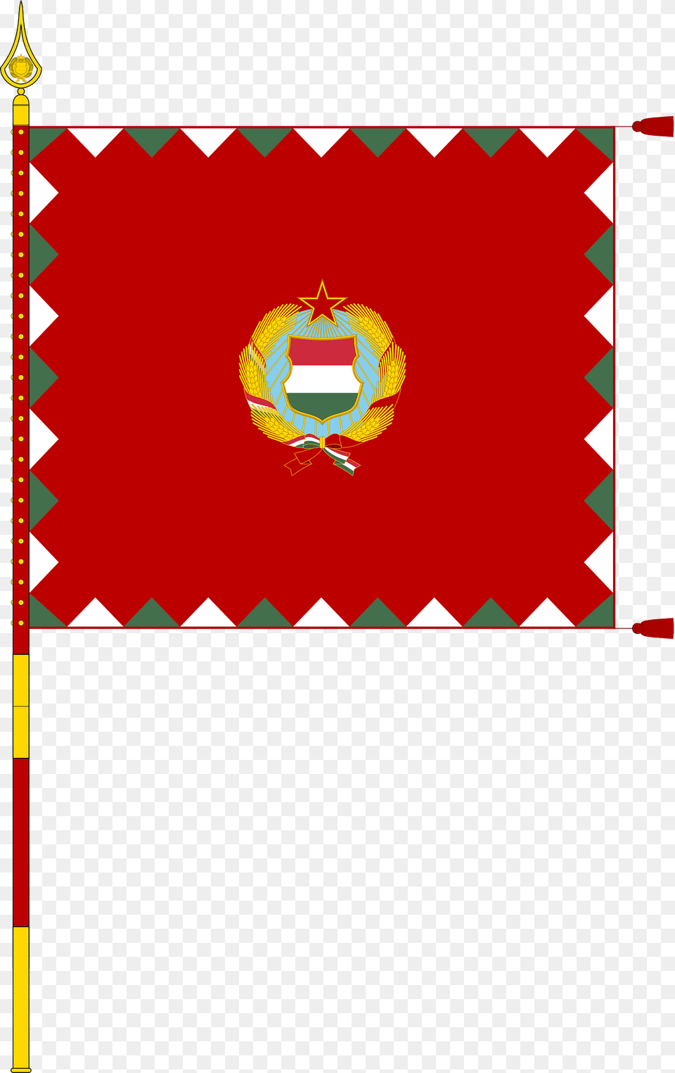 Infantry Colour Of The Hungarian People39s Army 1976 1990 With Staff Clipart, Dynamite, Weapon Free Png