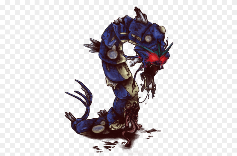 Infected Gyarados By Colorofashes Gyarados Zombie, Dragon, Baby, Person Png Image