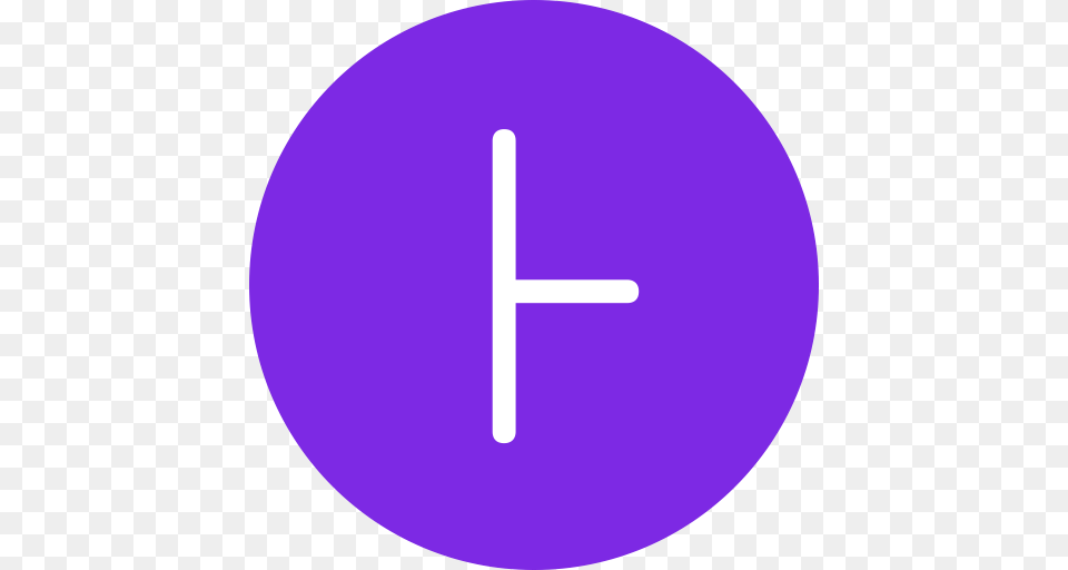 Infer Logo, Cross, Symbol, Sign, Purple Png Image