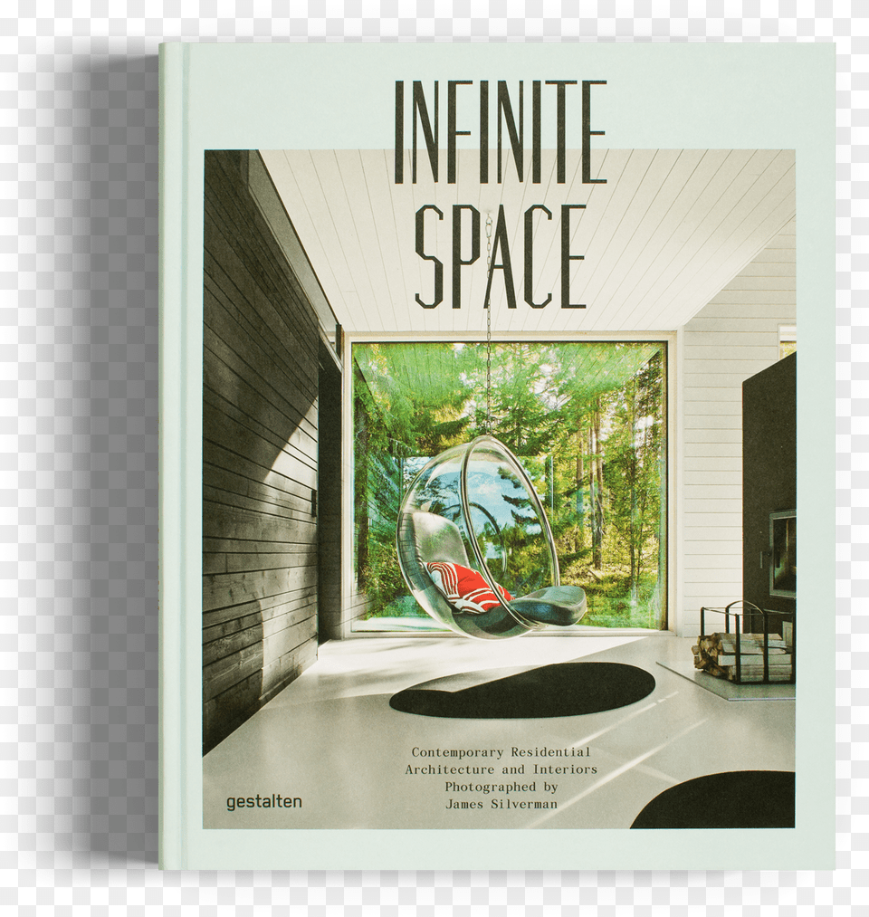 Infinite Space James Silverman Gestalten Bookclass Eero Aarnio Hanging Chair, Advertisement, Indoors, Interior Design, Poster Free Transparent Png
