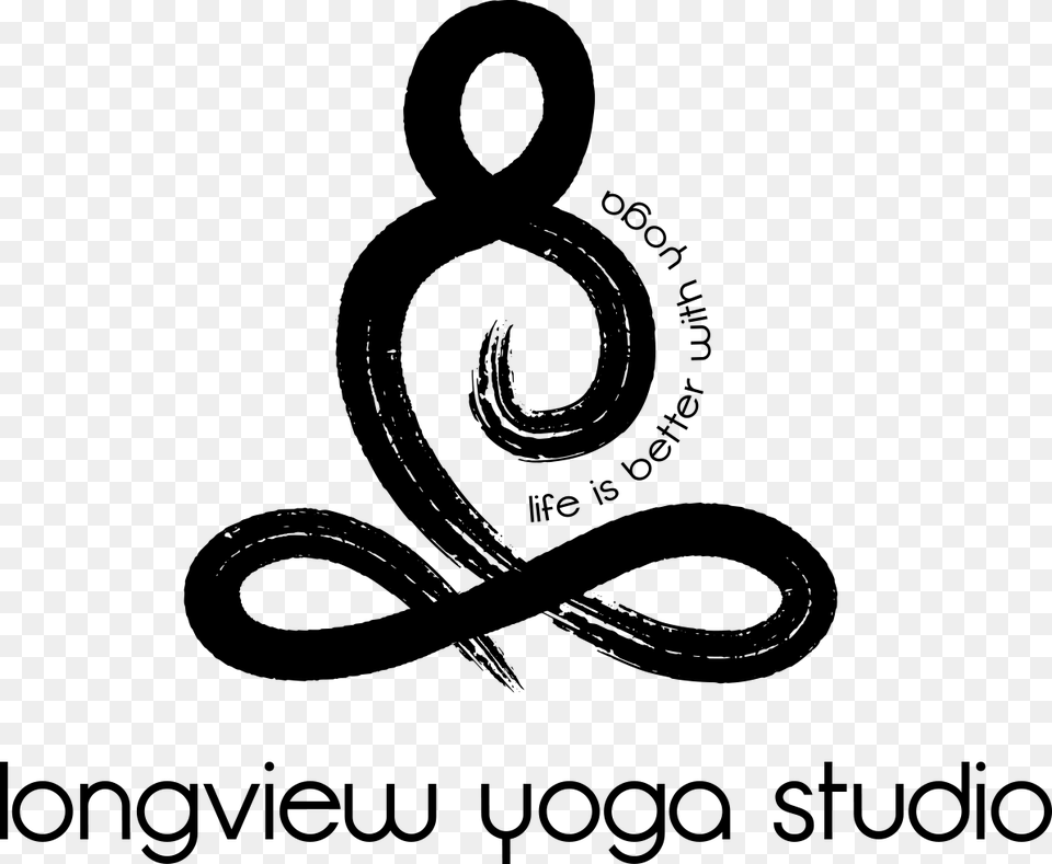 Infinite Symbol With Meditation Yoga Pose Logo Design Yoga Logo, Gray Free Png Download