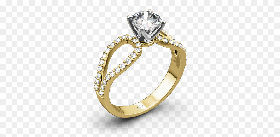 Infinity Diamond Engagement Ring Diamond Engagement Ring With Gold Band, Accessories, Gemstone, Jewelry Png