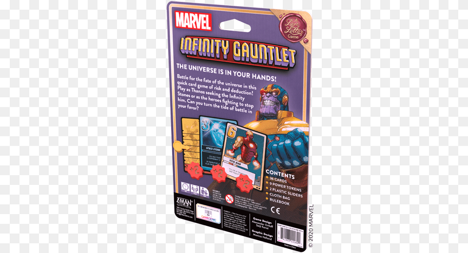 Infinity Gauntlet A Love Letter Game Z Man Games Marvel Studios, Advertisement, Poster, Scoreboard, Clothing Free Png Download