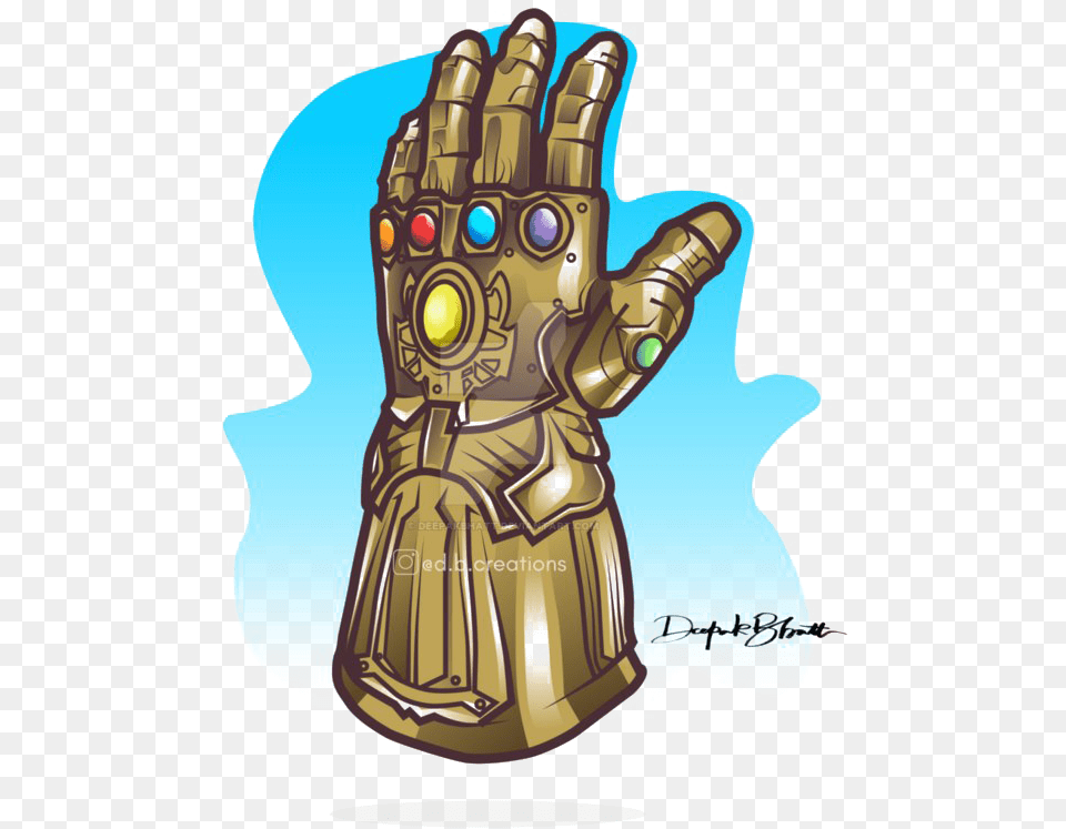 Infinity Gauntlet Transparent Transparent Background Infinite Gauntlet, Clothing, Glove, Emblem, Symbol Png Image