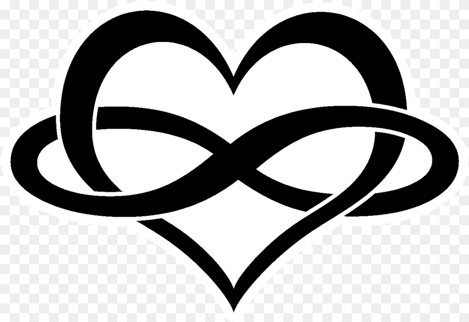 Infinity Heart Tattoo, Stencil, Logo Png Image