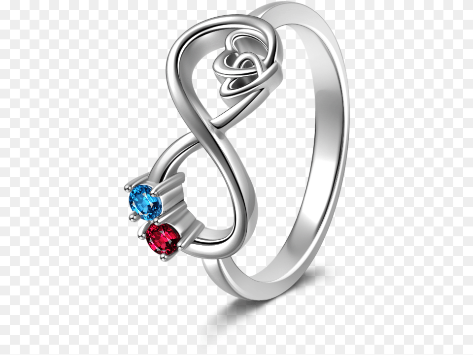Infinity Love Eternity Birthstone Ring Ring, Accessories, Platinum, Jewelry, Silver Free Png Download