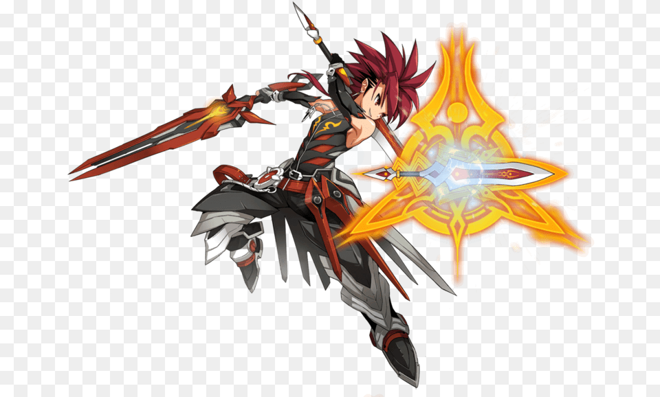 Infinity Sword Elsword Mecha Suit Armor Concept Elsword Insurgente, Book, Comics, Publication, Person Free Png Download