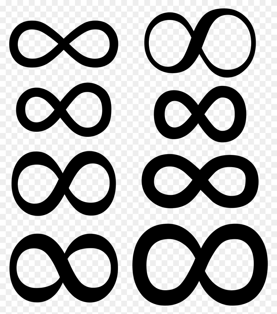 Infinity Symbol, Gray Free Transparent Png