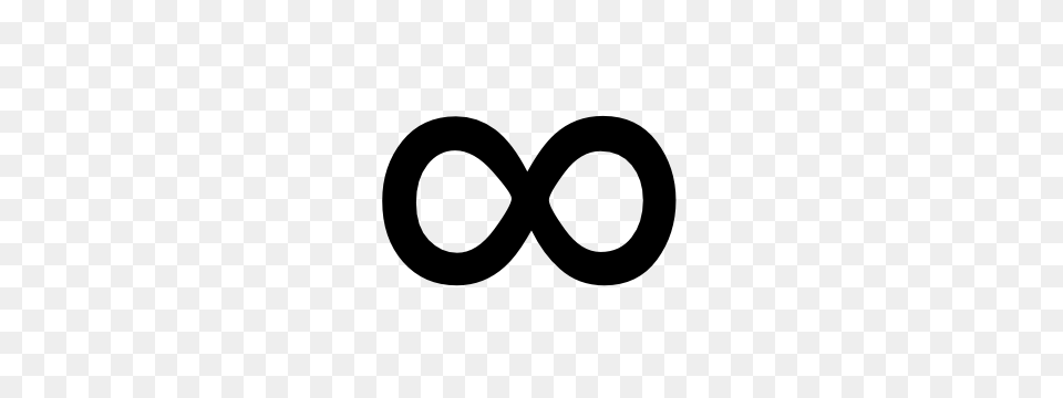 Infinity Symbol, Gray Free Transparent Png