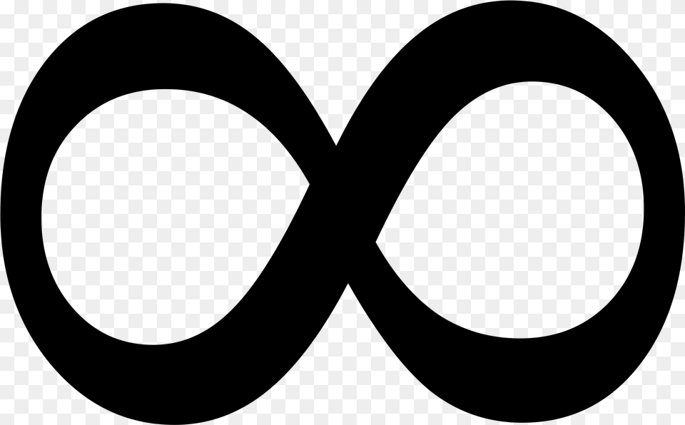 Infinity Symbol, Gray Free Png