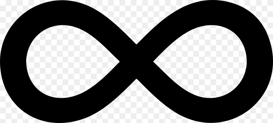 Infinity Symbol, Gray Png